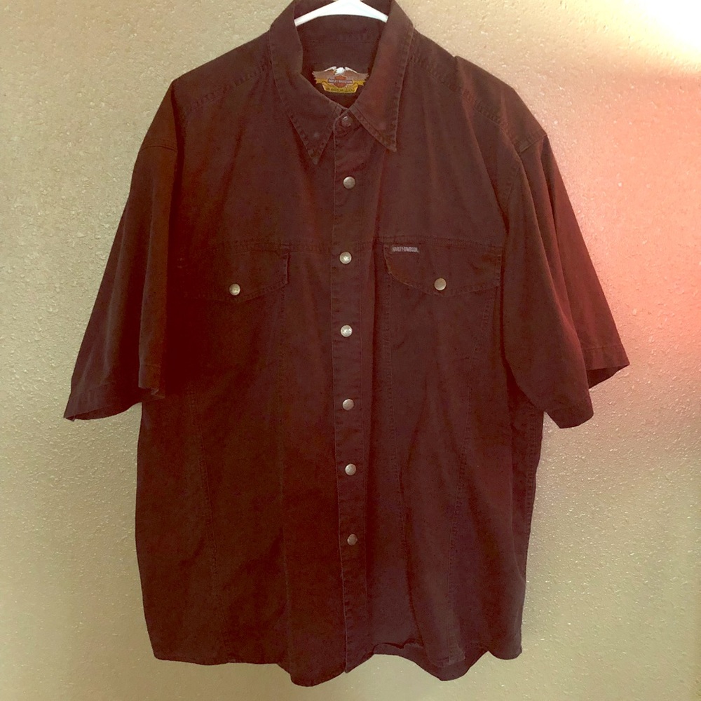 Harley Davidson Short-Sleeve Collared Shirt